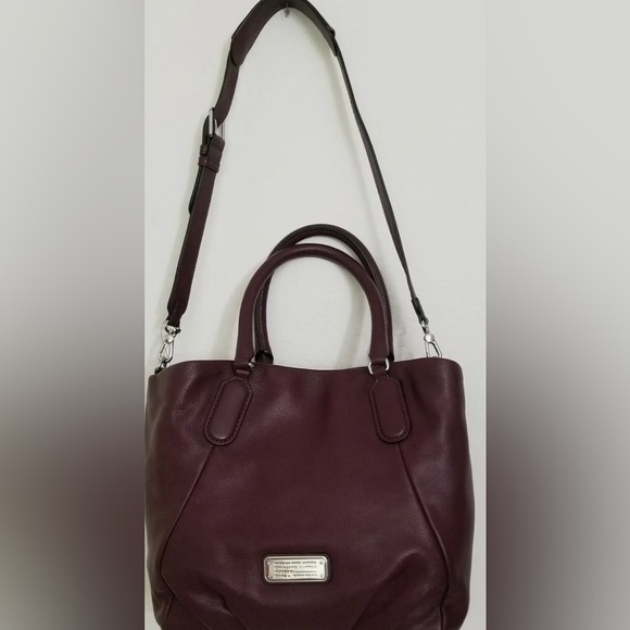 Marc Jacobs Q Fran Burgundy cardamom Italian leather tote - Picture 3 of 7